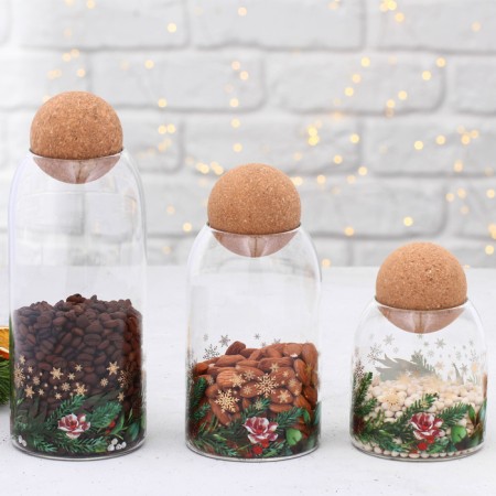 Bank for storage "Winter Stories", 1000 ml-4