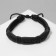 Unisex Bracelet "Weave", black color, d = 7 cm