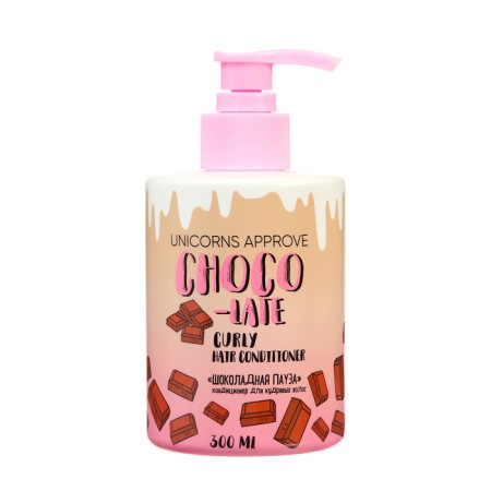 Curly hair conditioner Unicorns Approve Chocolate Pause, 300 ml
