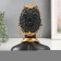 Souvenir Polystone Bust "Girl from the African tribe" Black with gold 23x10x18.5 cm