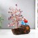 Souvenir Bonsai 147 stones "Hotya with an apple by a tree with amethysts" 18x13x6 cm
