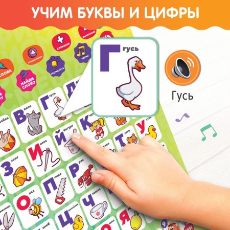 Electronic poster "Smeshariki: smart alphabet", sound, in a bag-3