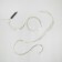 Girlynda "Horse tail" 10 threads of 2 m, IP20, silver thread, 200 LED, warm white glow, 12 V