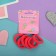 Hair gum "Rainbow" (set 6 pcs) raspberry