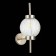 Wall lamp E14, 1x40W, 16.5x38.8 cm, Nickel color, transparent