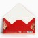 Money envelope "Happy New Year", Santa Claus, embossing, 16.5 x 8 cm, New Year