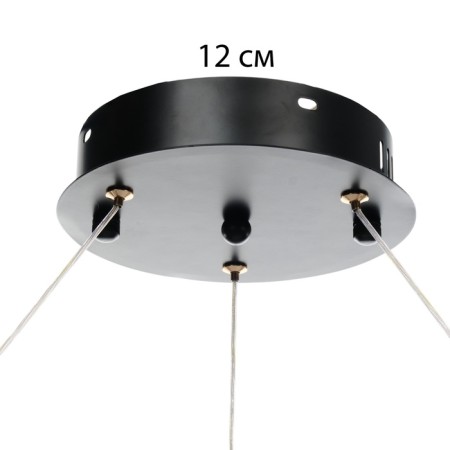 Assini Lamp with PDU 12XLED 90W black and gold 88x88x10-110 cm-9