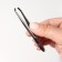 Pinzet "Premium" straight, narrow, 9 cm, on the blister, silver color