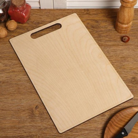 Dresser Bilateral, rectangular board, cut -out handle, 34 × 23 × 0.6 cm