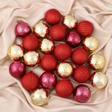 Set of balls plastic D-6 cm, 25 pcs 