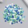 A set of beads made of polymer clay "Astra" 6 mm, 20 g, blue, green, white mix