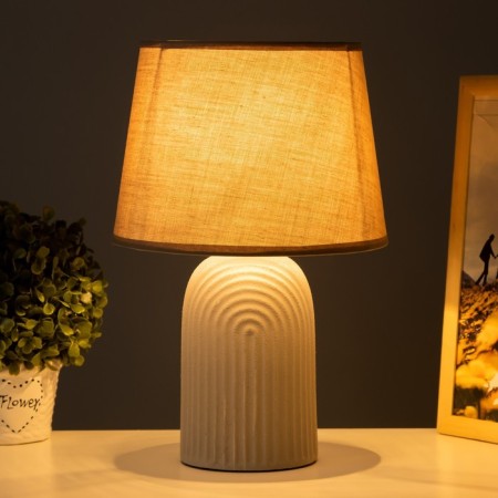 Dorothea table lamp E14 40W gray 22x22x35 cm Risalux-1