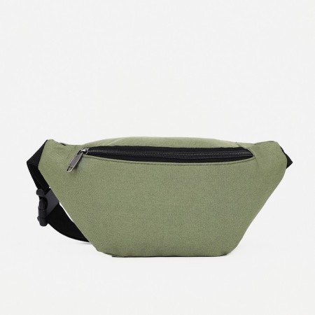 Lightning waist bag, outer pocket, khaki color