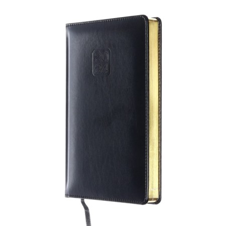 Gift Davente.bravo Set: Dated Dated 2024, A5, 176 sheets, solid cover, block 70 g/m2, black + ballpoint pen-2