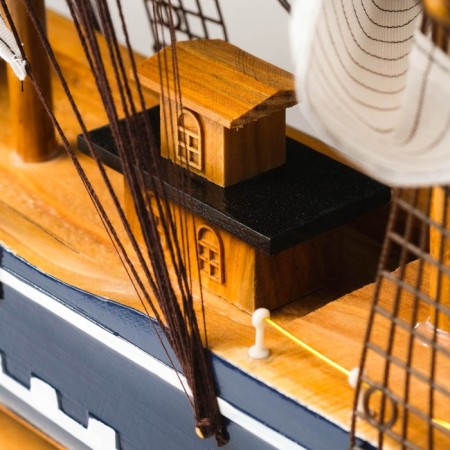 Souvenir ship large "Orpheus", sides blue, white sails, 11 × 80 × 71 cm-15