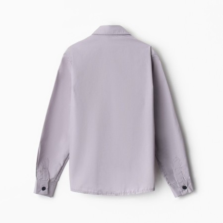 School shirt for a boy, gray color, height 146 cm-1