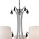 Suspended chandelier Mantra Andrea, E14, 5x20W, 510 mm, color chromium