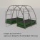 Glocked bed, 195 × 100 × 34 cm, green, Greengo