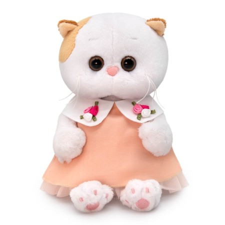 Soft toy "Lee Baby in a peach dress", 20 cm