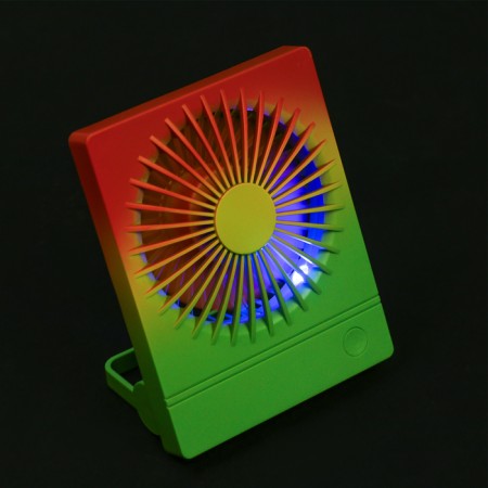 Portable fan YS2202B, 500 mAh, 3 modes, input Micro-USB, wire, gradient Warm-3