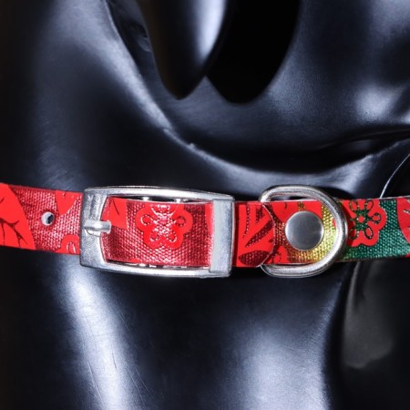 Collar "radiance" with a bell, 29 x 1 cm, Osh 20-25, red-6