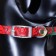 Collar "radiance" with a bell, 29 x 1 cm, Osh 20-25, red