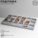 Decoration for decorations 18 cells, plastic, 35 × 20 × 1.5 cm, color gray color