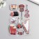 Plastic pouring sticker "Pictures" mix 28.5x15.5 cm