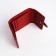 Women's wallet on the button, red color