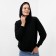 Feminine sweatshirt, black color, size 52