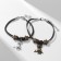 Bracelets "Demetrons" owls on a twig, black-brown color, l = 19 cm