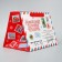 Gift package with a wide bottom "New Year's Post", 25 x 19 x 18 cm, New Year