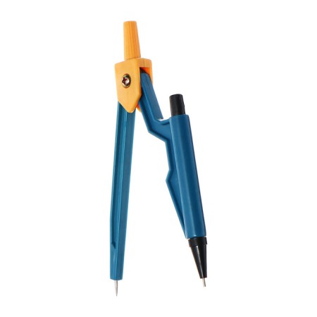 Circular plastic 120 mm with a mechanical pencil, in PVC, with slate, mix-2