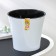 Kashpo for flowers with an insert "Arte", 2 l, white-black color