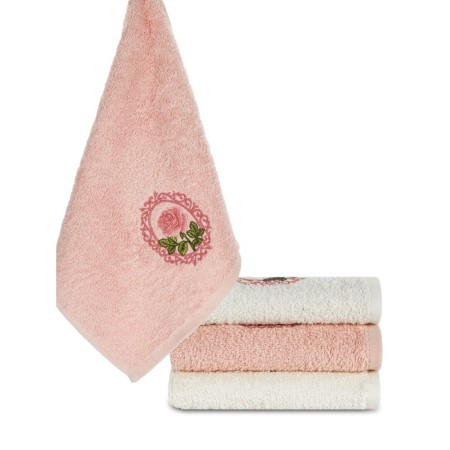 Set of terry napkins "Flowers", size 30x50 cm - 3 pcs-2