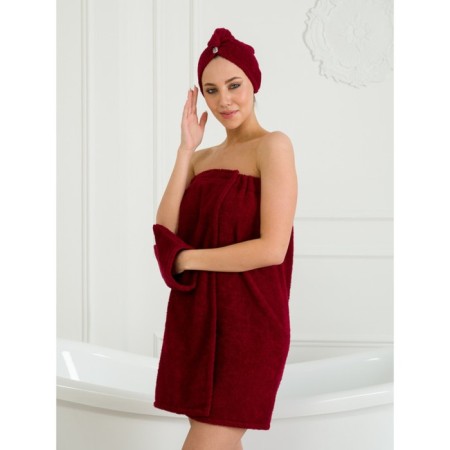 Set for a female bath: Chalma, Pareo, Mittens, S-L size-3
