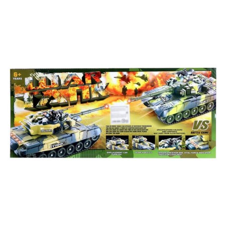 The radio -controlled “defender”, with a battery, light and sound effects, brown color-7