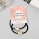 Hair elastic band "Liora" (set 2 pcs) heart