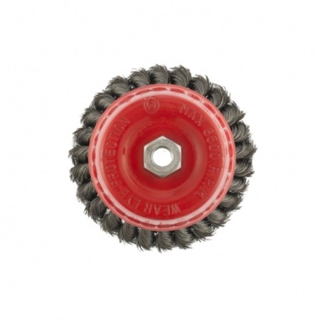Matrix Ushm brush, d = 125 mm, M14, cup, two -row, twisted wire 0.35 mm-1