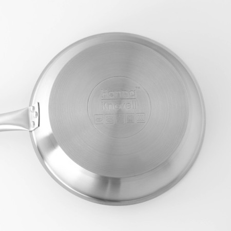 Hanna Knövell stainless steel pan, d = 26 cm, h = 5 cm, wall thickness 0.6 mm, handle length 25 cm, induction-10