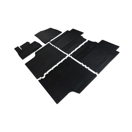 Rubber “grid rugs” in the cabin for Kia Carnival IV P (8 seats) 2020-n.