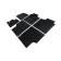 Rubber “grid rugs” in the cabin for Kia Carnival IV P (8 seats) 2020-n.
