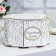 Family Bank with monograms, White, MDF, 27x27x16.5 cm