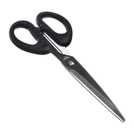 Chancellery scissors 16.7 cm office plastic handles, euro suspension-1
