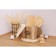 Drywall for cutlery "Aesthetics", 11.2 × 11.2 × 16.5 cm, black color