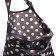 Household bag without fastening, black color
