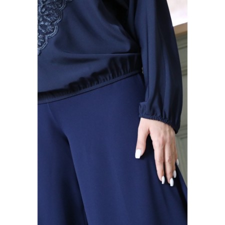 Female pulver, size 48, blue color-3