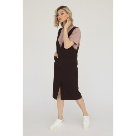 Sarafan with a V-neck, size 50