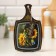 Decorative board "Sunflower with a butterfly", 22.6x13.5x0.5 cm
