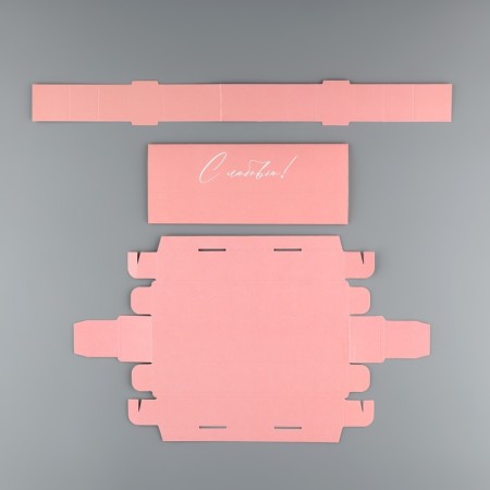 Box for sweets, confectionery packaging, 5 cells, “With love!”, 5 x 21 x 3.3 cm-6
